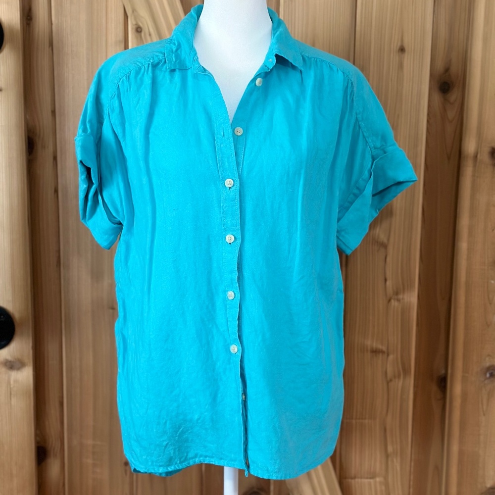 JCrew Capitaine shirt in Baird McNutt Irish linen
